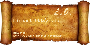 Linhart Oktávia névjegykártya